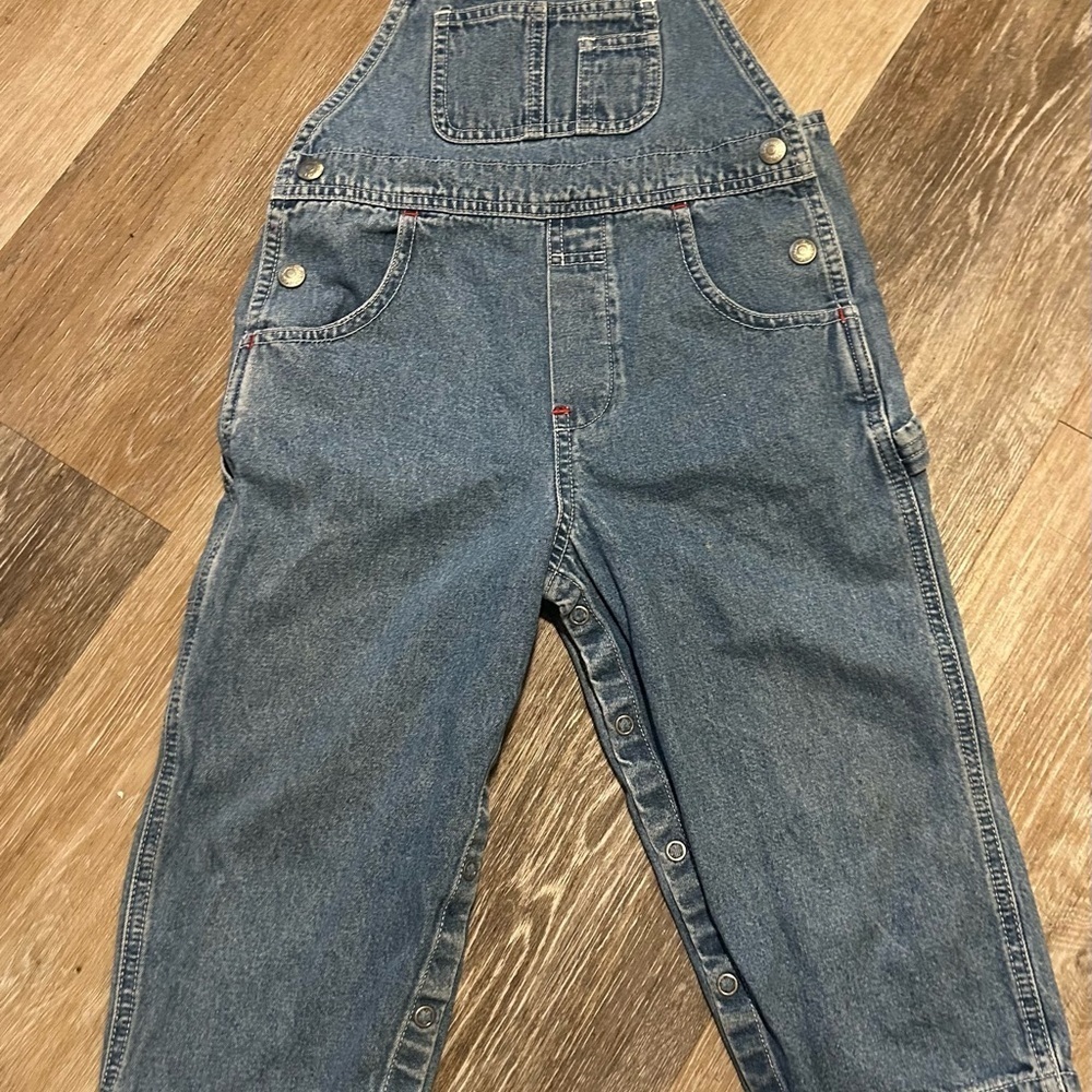Vintage 90's Baby Gap Denim Overalls for Kids 2T Snap opening